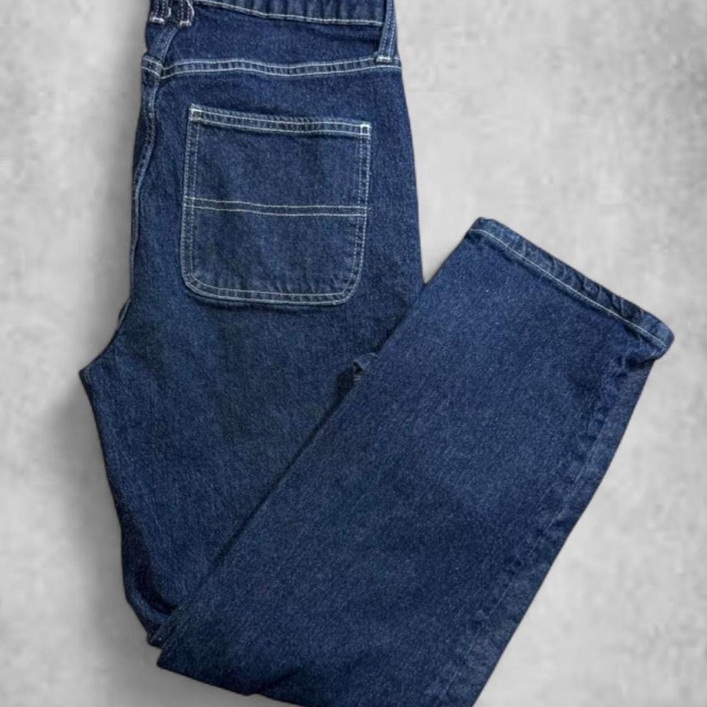 Wild Fable High Rise Straight Carpenter Jeans Blue Denim Size 8 Y2K Skater Seam